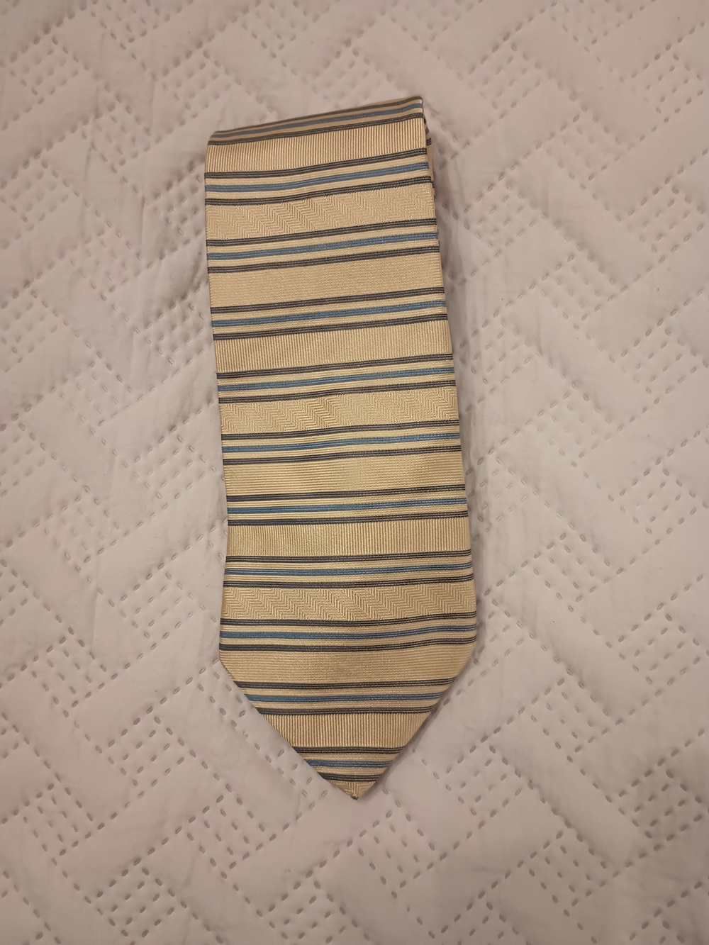 Men's Tommy Hilfiger Yellow Striped Tie